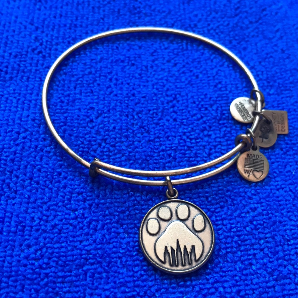 🐾Gold Alex and Ani paw print bracelet